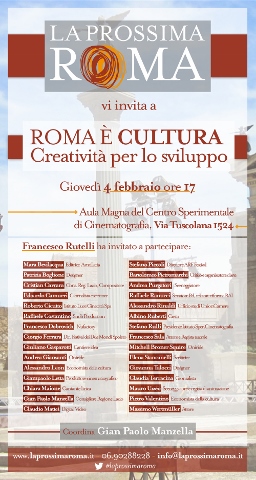 Roma è Cultura. Creatività per lo sviluppo